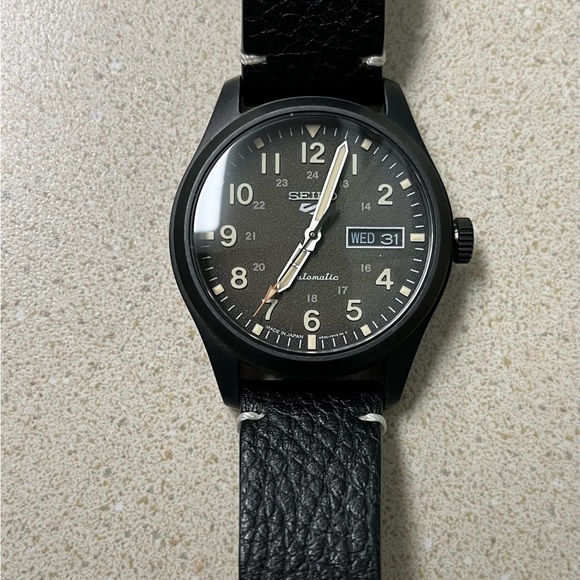 Seiko Other - Seiko SRPG41 Automatic Field Watch with Leather Strap -MADE IN JAPAN model